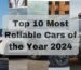 Top 10 Most Reliable Cars of the Year 2024